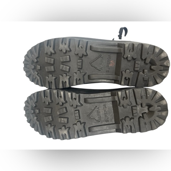 Superga Alpina Platform All Black High-Top Sneakers Women’s Size 6 - Picture 4 of 6